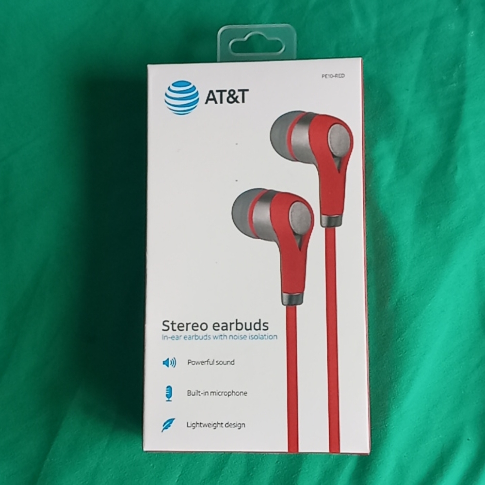 AT&T stereo earbuds